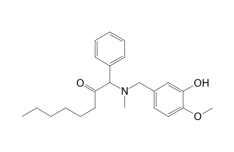 2-Octanone, 1-[[(3-hydroxy-4-methoxyphenyl)methyl]methylamino]-1-phenyl-