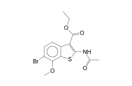 Ethyl 2-(acetylamino)-6-bromo-7-methoxy-1-benzothiophene-3-carboxylate