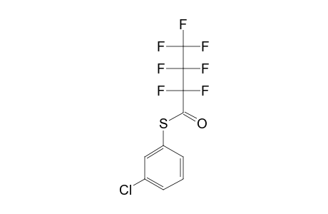 3-Chlorothiophenol, S-heptafluorobutyryl-