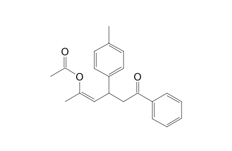 5-Acetoxy-1-phenyl-3-(4-tolyl)-4-hexen-1-one