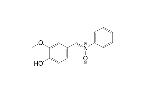 alpha-(4-hydroxy-3-methoxyphenyl)-N-phenylnitrone