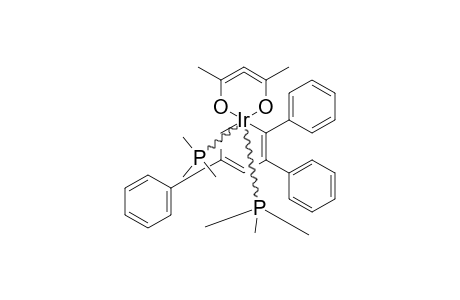 TRANS-(ACETYLACETONATO)-BIS-(TRIMETHYLPHOSPHINE)-(1,5-ETA-1,2,4-TRIPHENYL-1,3-PENTADIENEDIYL)-IRIDIUM(III)
