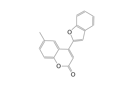 2H-1-benzopyran-2-one, 4-(2-benzofuranyl)-6-methyl-
