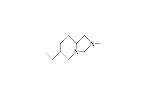 trans-(H-6,H-8A)-6-Ethyl-2-methyl-perhydro-imidazolo(3,4-A)pyridine