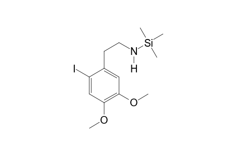 4,5-Dimethoxy-2-iodophenethylamine TMS