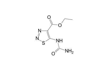 5-ureido-1,2,3-thiadiazole-4-carboxylic acid, ethyl ester