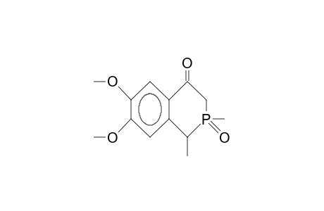 cis-2,3-Dihydro-6,7-dimethoxy-1,2-dimethyl-4(1H)-isophosphinolinone 2-oxide