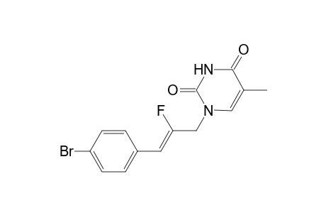 (Z/E)-1-[3-(4-Bromophenyl)-2-fluoroprop-2-en-1-yl)-5-methyl-1,2,3,4-tetrahydropyrimidine-2,4-dione