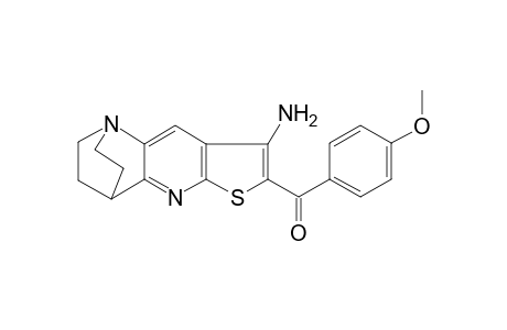 Methanone, [5-amino-7-thia-1,9-diazatetracyclo[9.2.2.0(2,10).0(4,8)]pentadeca-2,4(8),5,9-tetraen-6-yl](4-methoxyphenyl)-
