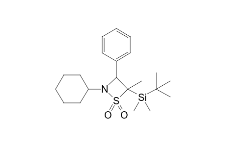 4-(tert-Butyldimethylsilyl)-2-cyclohexyl-4-methyl-3-phenyl-1,2-thiazetidine 1,1-dioxide