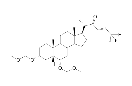 (23E)-3.alpha.,6.alpha.-Bis(methoxymethoxy)-25,26,27-trinor-24-(trifluoromethyl)-5.beta.-cholestan-22-one-23-ene