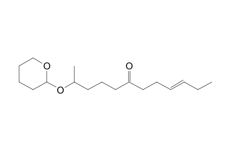 (E)-2-(2-oxanyloxy)-9-dodecen-6-one
