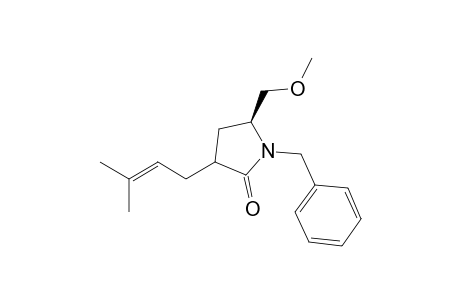 (5S)-1-Benzyl-5-methoxymethyl-3-(3-methylbut-2-en-1-yl)-2-pyrrolidinone