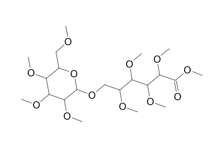 Methyl 2,3,4,5-tetra-O-methyl-6-O-(2,3,4,6-tetra-O-methylhexopyranosyl)hexonate