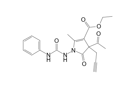 3-Acetyl-4-ethoxycarbonyl-5-methyl-1-(N'-phenylureido)-3-propargyl-1H-pyrrol-2(3H)-one