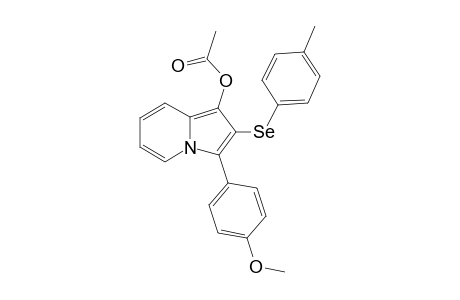 3-(4-Methoxyphenyl)-2-(p-tolylselanyl)indolizin-1-yl acetate