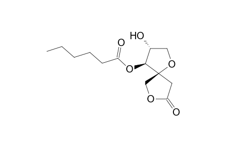 (+)-(3R,4S,5S)-4-(Hexanoyloxy)-3-hydroxy-1,7-dioxaspiro[4.4]nonan-8-one[(+)-5-Episecosyrin 1]