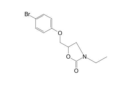 5-[(p-BROMOPHENOXY)METHYL]-3-ETHYL-2-OXAZOLIDINONE