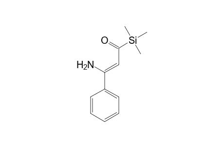 3-Amino-3-phenyl-1-(trimethylsilyl)-prop-2-en-1-one