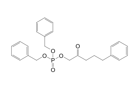 (2-oxidanylidene-5-phenyl-pentyl) bis(phenylmethyl) phosphate