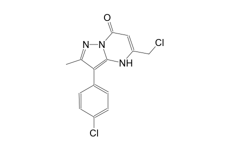 pyrazolo[1,5-a]pyrimidin-7(4H)-one, 5-(chloromethyl)-3-(4-chlorophenyl)-2-methyl-