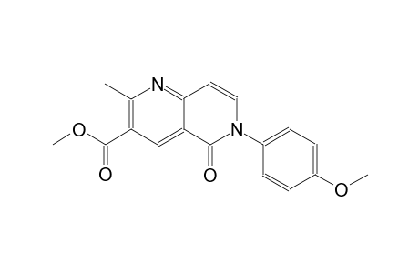 1,6-naphthyridine-3-carboxylic acid, 5,6-dihydro-6-(4-methoxyphenyl)-2-methyl-5-oxo-, methyl ester