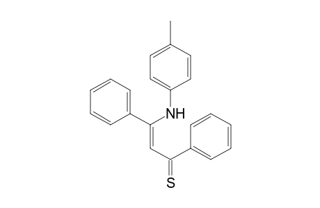 2-Propene-1-thione, 3-[(4-methylphenyl)amino]-1,3-diphenyl-