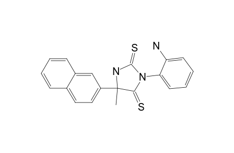 2,4-Imidazolidinedithione, 3-(2-aminophenyl)-5-methyl-5-(2-naphthalenyl)-