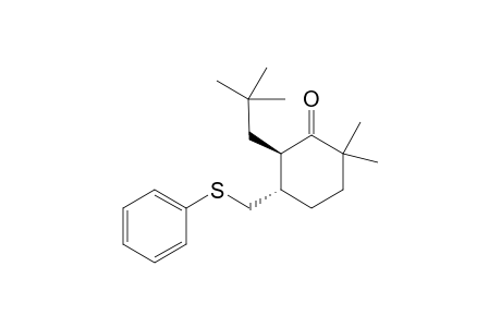 trans-6-[(2,2-Dimethylpropyl)-2,2-dimethyl-5-[(phenylthio)methyl]cyclohexanone