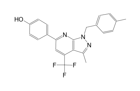 phenol, 4-[3-methyl-1-[(4-methylphenyl)methyl]-4-(trifluoromethyl)-1H-pyrazolo[3,4-b]pyridin-6-yl]-