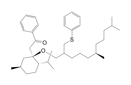 Ethanone, 2-[1-[[6,10-dimethyl-2-[(phenylthio)methyl]undecyl]oxy]-5-methyl-2-(1-methylethyl)cyclohexyl]-1-phenyl-, [1S-[1.alpha.(2S*,6S*),2.alpha.,5.beta.]]-