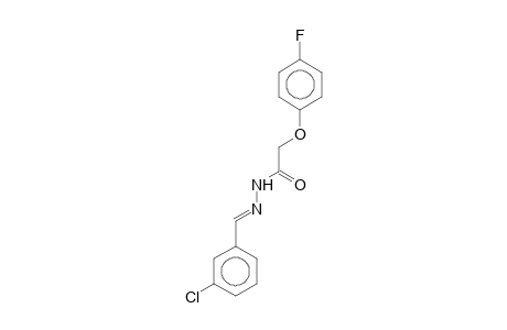 N'-[(E)-(3-chlorophenyl)methylidene]-2-(4-fluorophenoxy)acetohydrazide