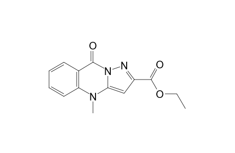 4,9-dihydro-4-methyl-9-oxopyrazolo[5,1-b]quinazoline-2-carboxylic acid, ethyl ester