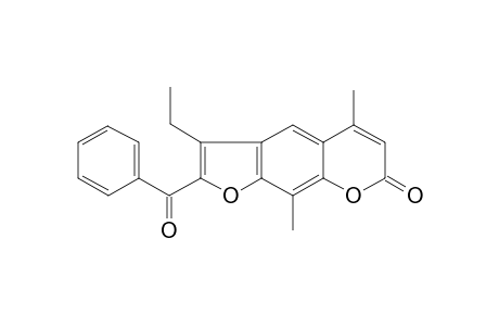 7H-Furo[3,2-g]chromen-7-one, 2-benzoyl-3-ethyl-5,9-dimethyl-