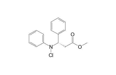 (3S)-3-(N-chloroanilino)-3-phenyl-propionic acid methyl ester