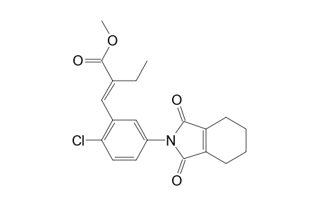 Butanoic acid, 2-[[2-chloro-5-(1,3,4,5,6,7-hexahydro-1,3-dioxo-2H-isoindol-2-yl)phenyl]methylene]-, methyl ester