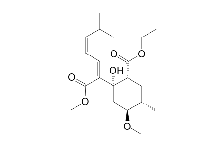 (1R,2S,4S,5S)-2-((1Z,3Z)-1-methoxy-1-oxo-6-methylhepta-2,4-dien-2-yl)-2-hydroxy-4-methoxy-5-methylcyclohexanecarboxylic acid ethyl ester