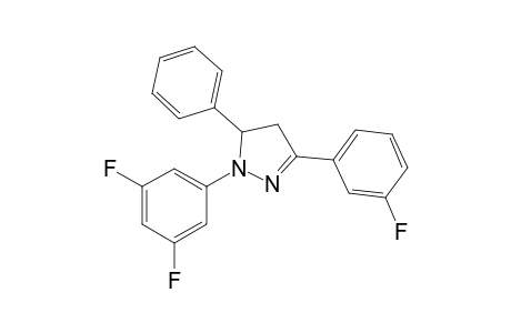 1-(3',5'-Difluorophenyl)-3-(3"-fluorophenyl)-5-phenyl-4,5-dihydro-1H-pyrazole