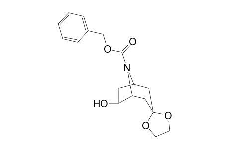 N-(Benzyloxycarbonyl)-6-hydroxy-spiro{8-azabicyclo[3.2.1]oct-3,2'-(1,3)-dioxolane}
