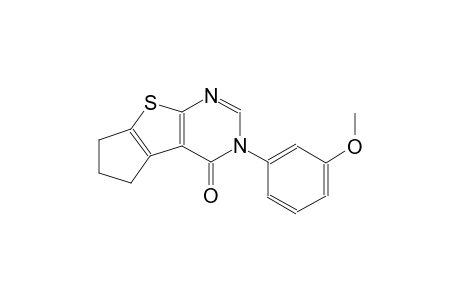 3-(3-methoxyphenyl)-3,5,6,7-tetrahydro-4H-cyclopenta[4,5]thieno[2,3-d]pyrimidin-4-one