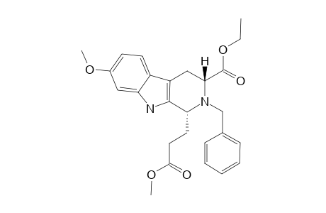 (1R,3R)-2-(benzyl)-1-(3-keto-3-methoxy-propyl)-7-methoxy-1,3,4,9-tetrahydro-$b-carboline-3-carboxylic acid ethyl ester