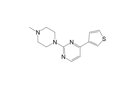2-(4-methyl-1-piperazinyl)-4-(3-thiophenyl)pyrimidine