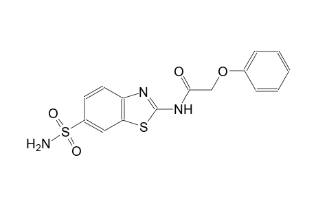 acetamide, N-[6-(aminosulfonyl)-2-benzothiazolyl]-2-phenoxy-