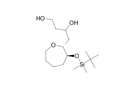 (2'R*,3'S*)-4-[3'-(tert-Butyldimethylsiloxy)-2'-oxepanyl]-1,3-butandiol
