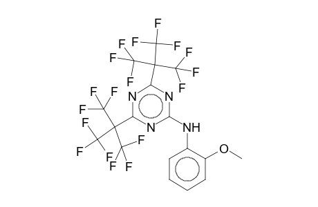 2-(o-Anisidino)-4,6-bis[2,2,2-trifluoro-1,1-bis(trifluoromethyl)ethyl]-1,3,5-triazine