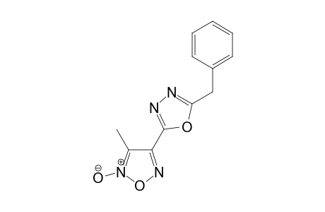 4-(5-benzyl-1,3,4-oxadiazol-2-yl)-3-methyl-2-oxido-1,2,5-oxadiazol-2-ium