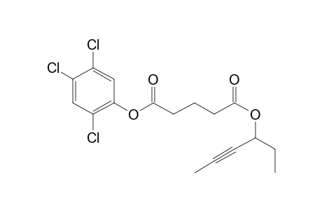 Glutaric acid, hex-4-yn-3-yl 2,4,5-trichlorophenyl ester