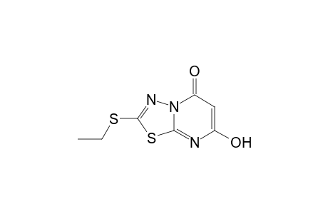 5H-1,3,4-Thiadiazolo[3,2-a]pyrimidin-5-one, 2-(ethylthio)-7-hydroxy-