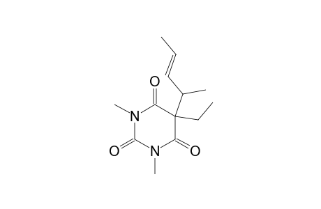 1,3-Dimethyl-5-ethyl-5-(3-penten-2-yl)barbituric acid