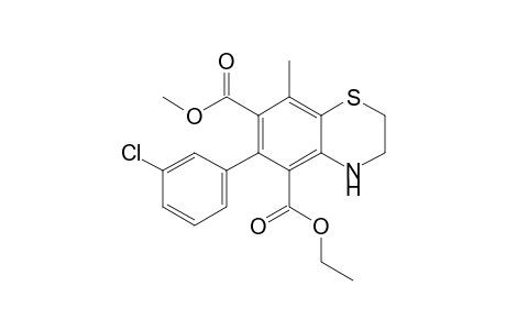 5-O-ethyl 7-O-methyl 6-(3-chlorophenyl)-8-methyl-3,4-dihydro-2H-1,4-benzothiazine-5,7-dicarboxylate